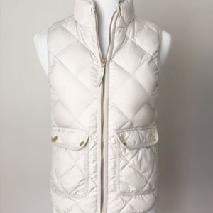 J CREW  excursion quilted down vest petite xxs